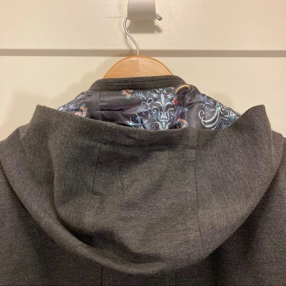 BLUE SKY  Sz XL A-Line Thick Jersey Type Fabric Flower Lined Hood & Sleeves - Picture 8 of 12